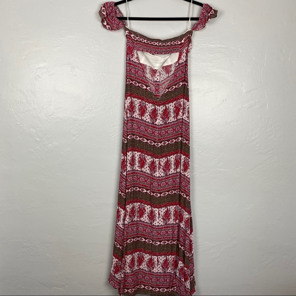 TJD Maxi Dress Sweetheart Neckline Boho Floral S - Picture 5 of 8